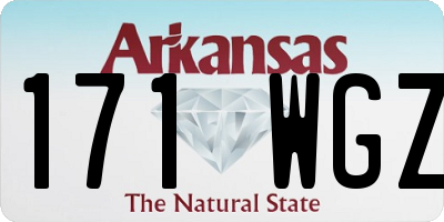 AR license plate 171WGZ