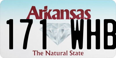 AR license plate 171WHB