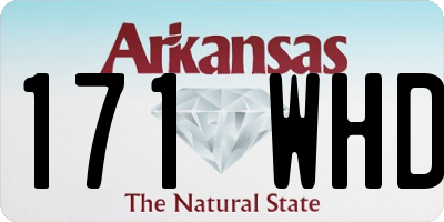 AR license plate 171WHD
