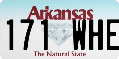 AR license plate 171WHE