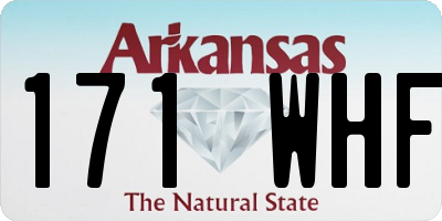 AR license plate 171WHF