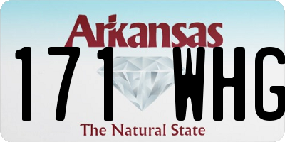AR license plate 171WHG