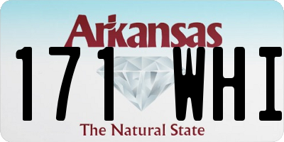 AR license plate 171WHI