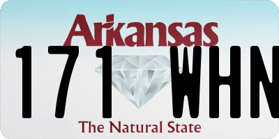 AR license plate 171WHN