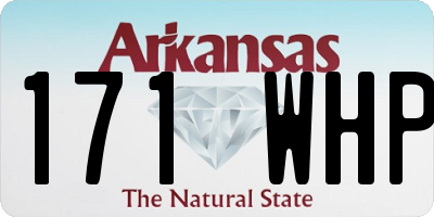 AR license plate 171WHP