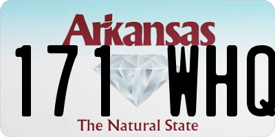 AR license plate 171WHQ