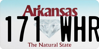 AR license plate 171WHR