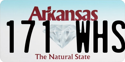 AR license plate 171WHS