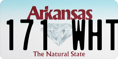 AR license plate 171WHT