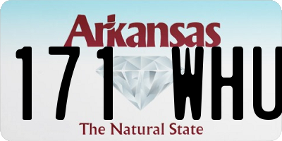AR license plate 171WHU