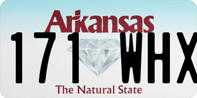 AR license plate 171WHX