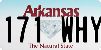 AR license plate 171WHY