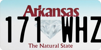 AR license plate 171WHZ