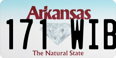 AR license plate 171WIB