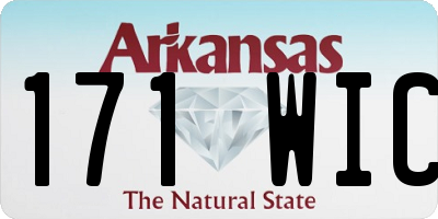 AR license plate 171WIC