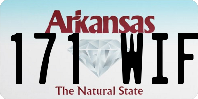 AR license plate 171WIF