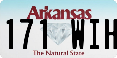 AR license plate 171WIH