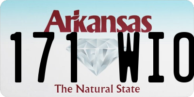 AR license plate 171WIO