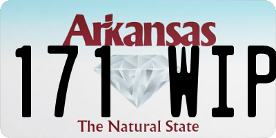 AR license plate 171WIP