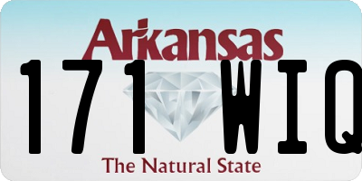 AR license plate 171WIQ