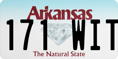AR license plate 171WIT