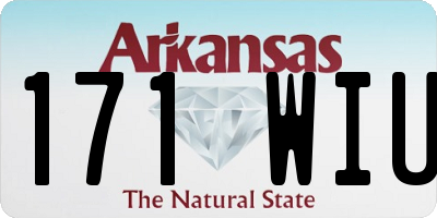 AR license plate 171WIU