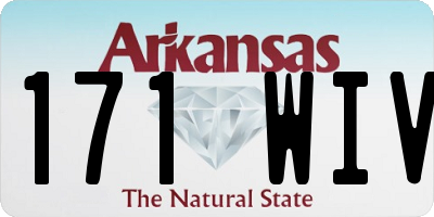 AR license plate 171WIV