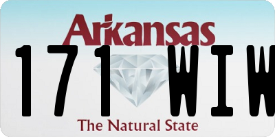 AR license plate 171WIW