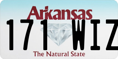 AR license plate 171WIZ