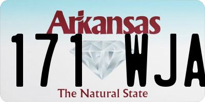 AR license plate 171WJA