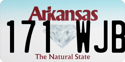 AR license plate 171WJB
