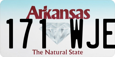 AR license plate 171WJE