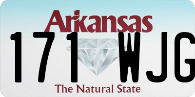 AR license plate 171WJG