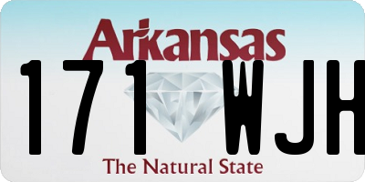 AR license plate 171WJH