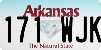 AR license plate 171WJK