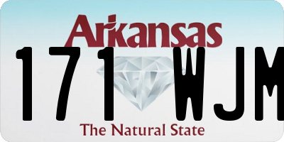 AR license plate 171WJM