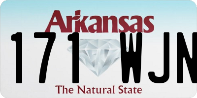 AR license plate 171WJN