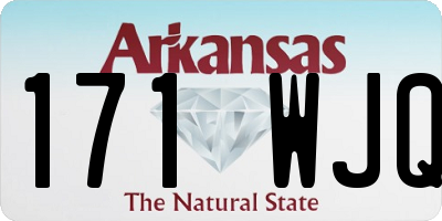 AR license plate 171WJQ