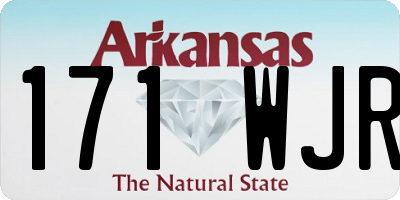 AR license plate 171WJR