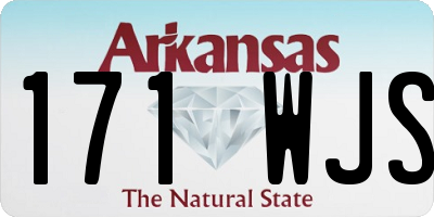 AR license plate 171WJS