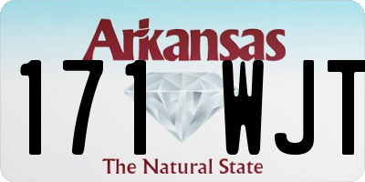 AR license plate 171WJT