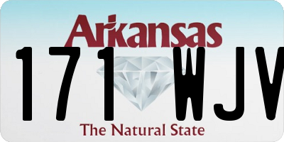 AR license plate 171WJV