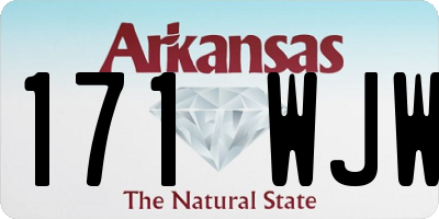 AR license plate 171WJW