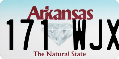 AR license plate 171WJX