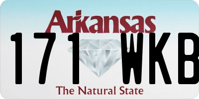 AR license plate 171WKB