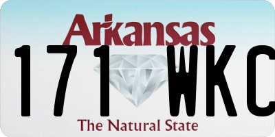 AR license plate 171WKC