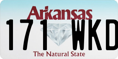 AR license plate 171WKD