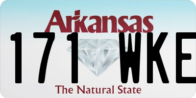 AR license plate 171WKE
