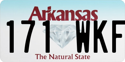 AR license plate 171WKF