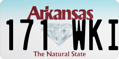 AR license plate 171WKI